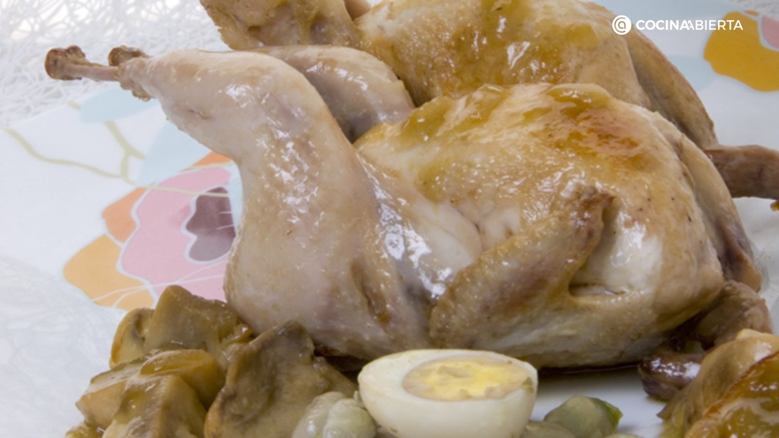 Codornices con champiñones, de Karlos Arguiñano