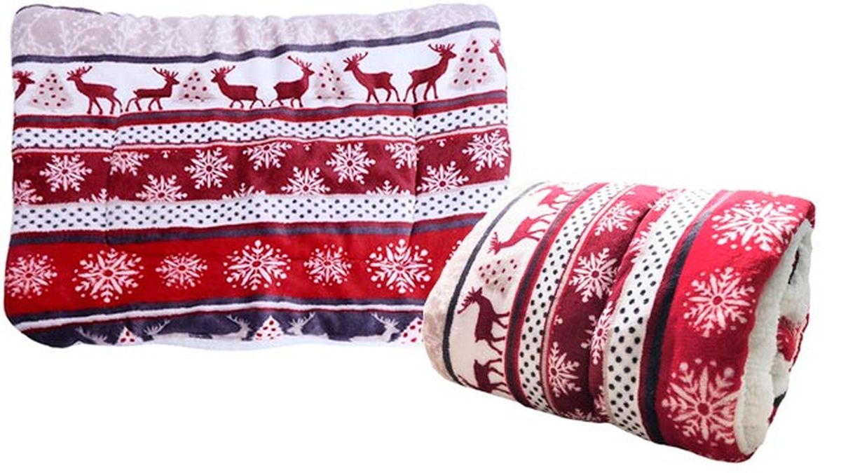 Mantita navideña para mascotas.