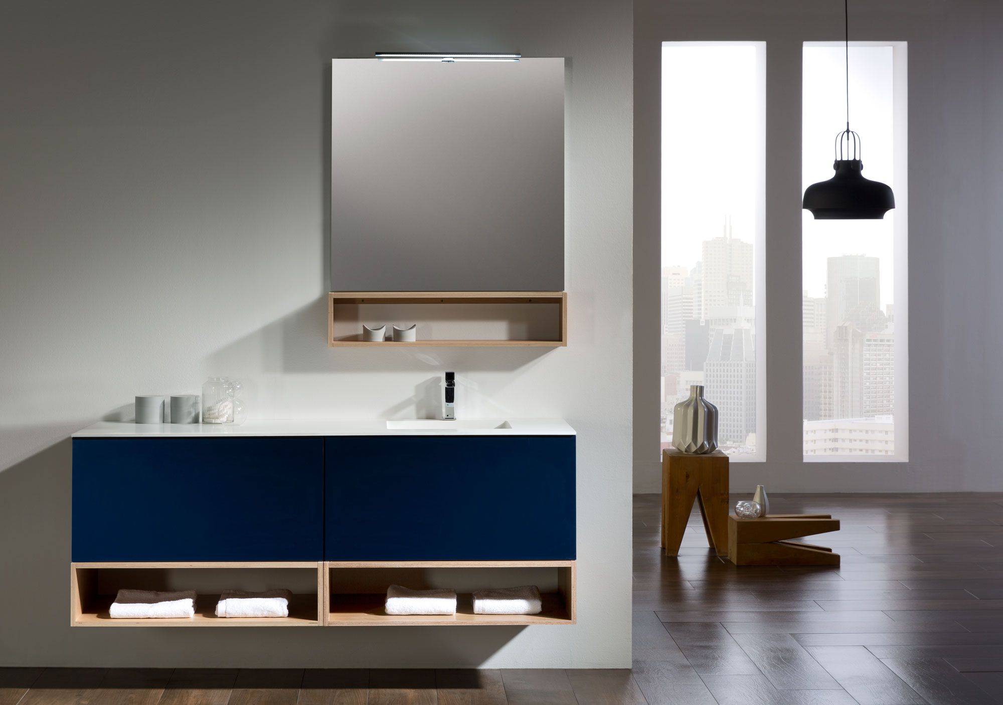Ventajas de los muebles de baño suspendidos espacio visual