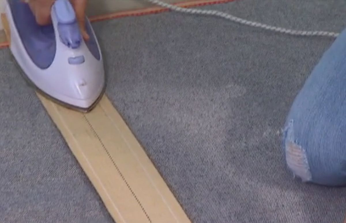 Cómo hacer una alfombra grande paso 4