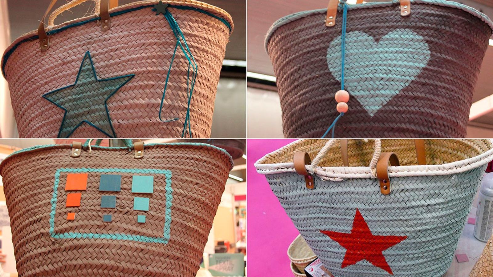 Pintar capazo de mimbre