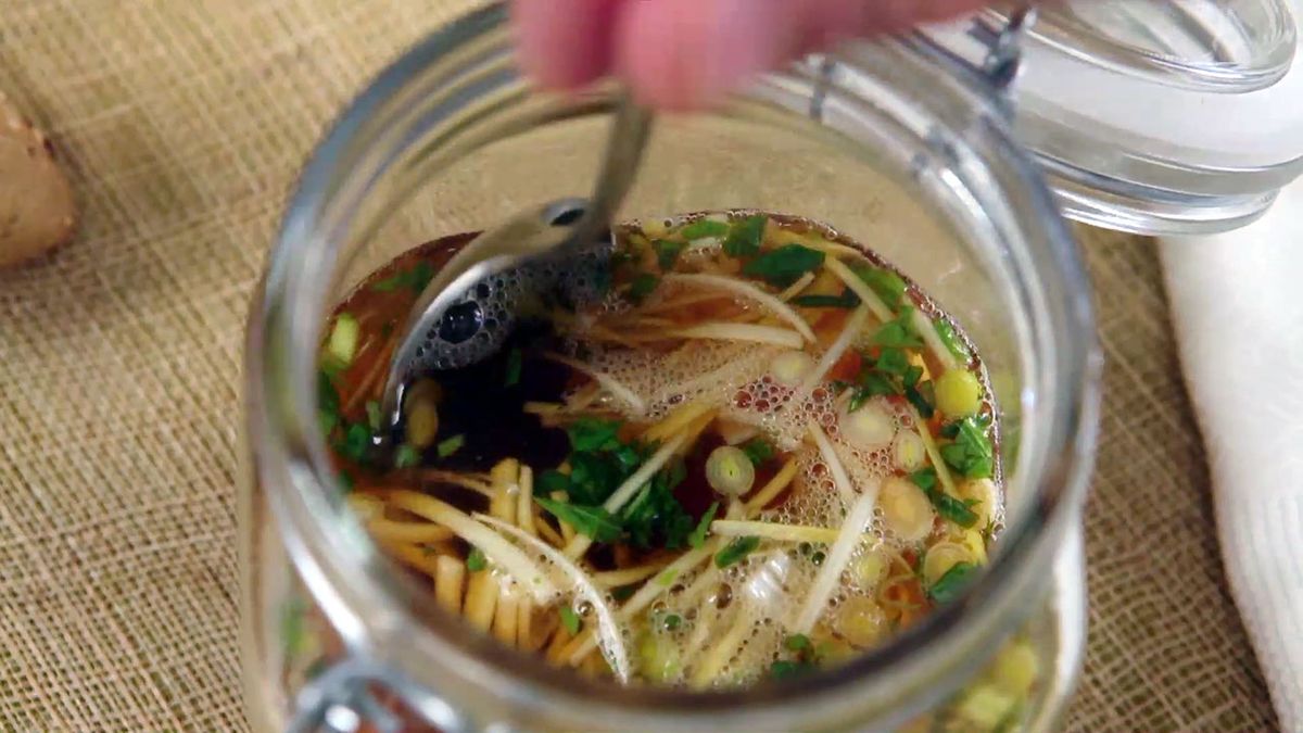 CABI0023 Sopa de langostinos con teriyaki