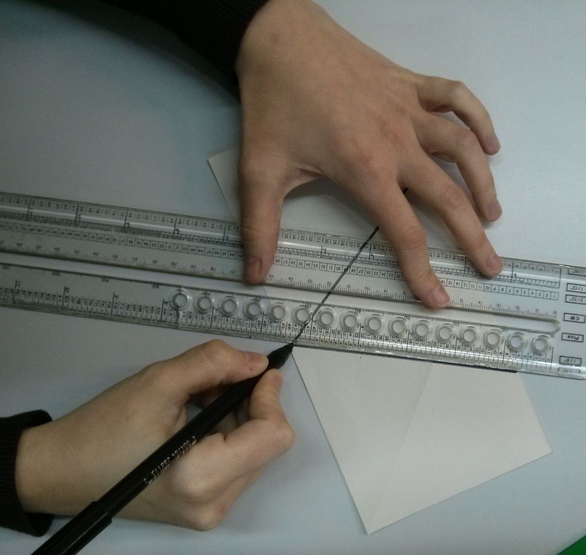 copos nieve papel paso 4