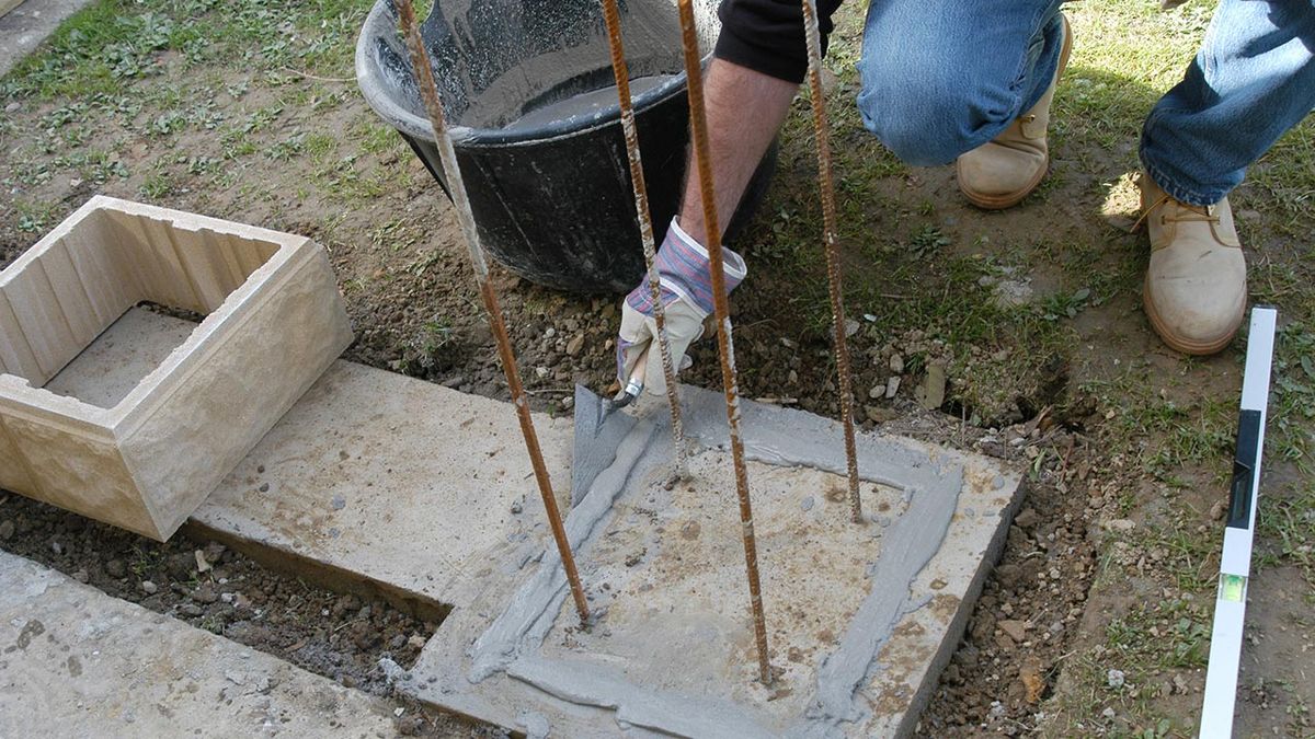 Muro con balaustrada paso 6