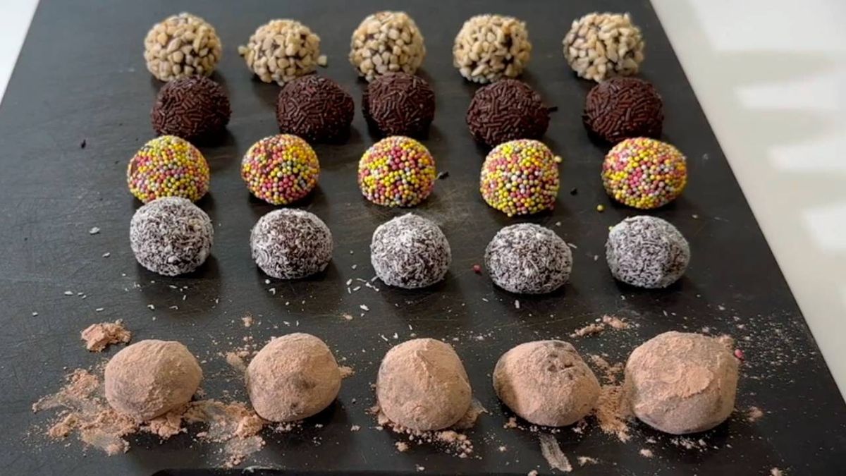 Receta de brigadeiros de chocolate