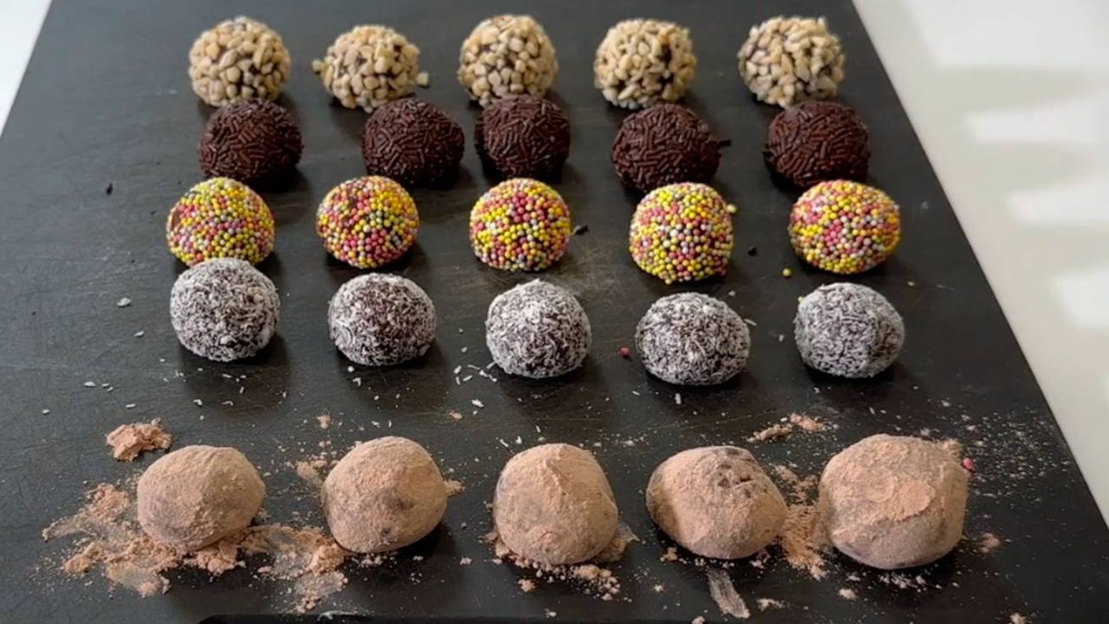Receta de brigadeiros de chocolate