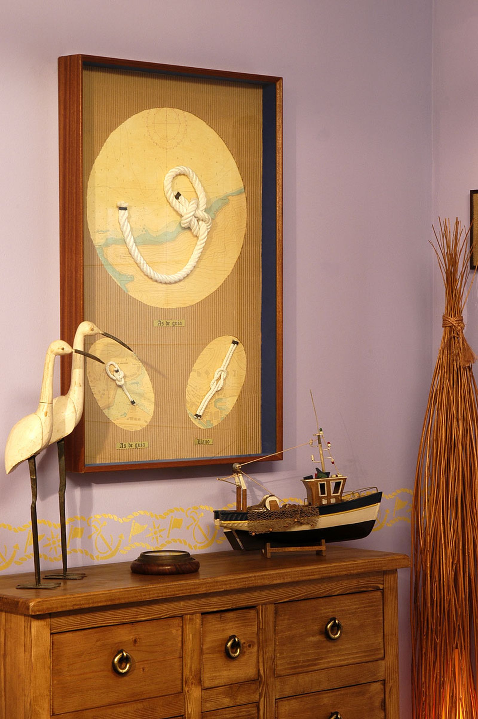 Cuadro con nudos marineros