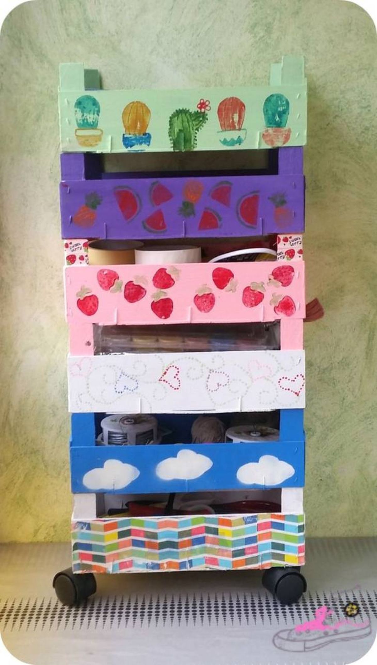 carrito cajas fresas raskog ikea pinterest patypeando