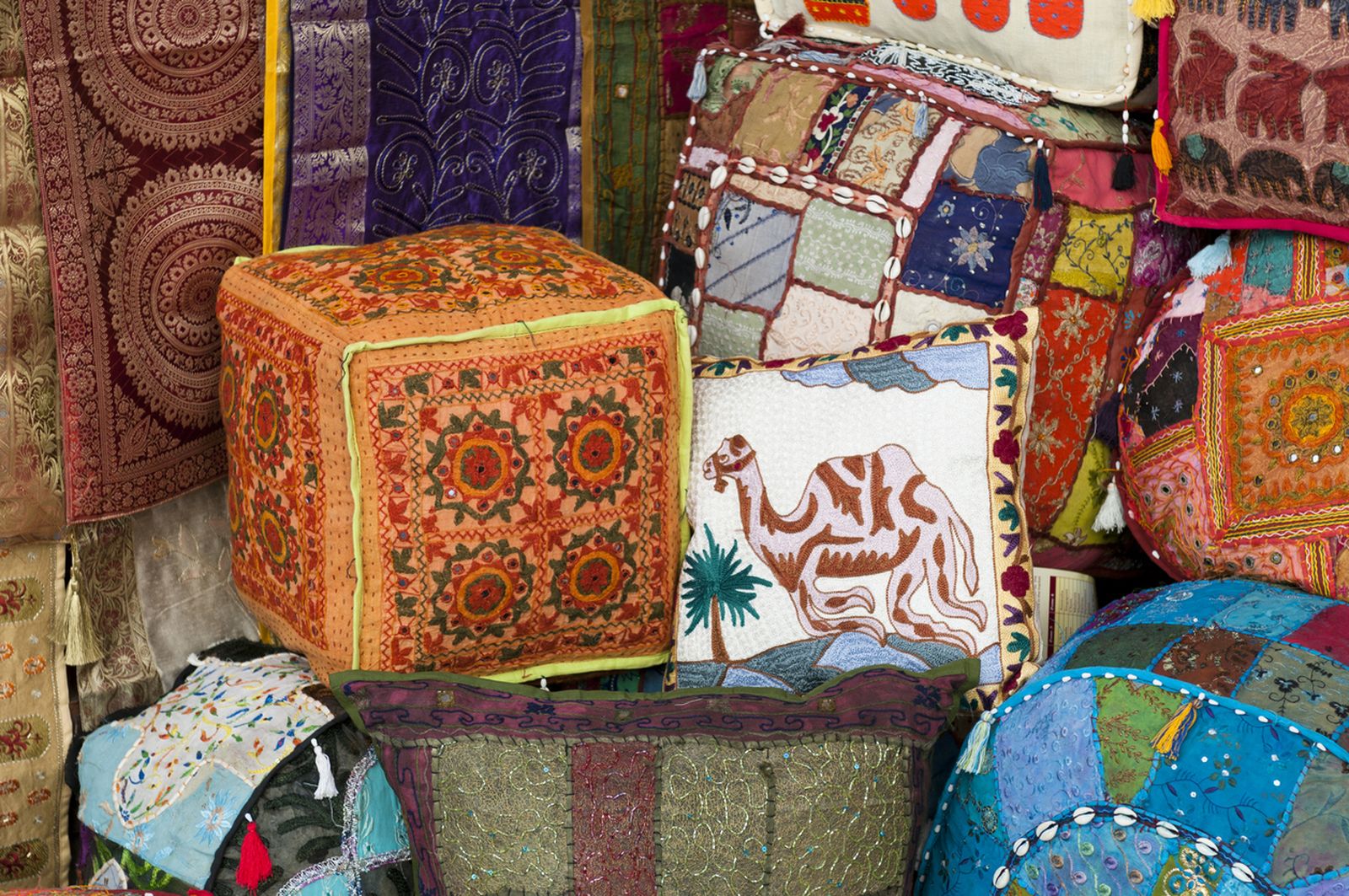 puff toque teteria arabe hogar estampados de tela