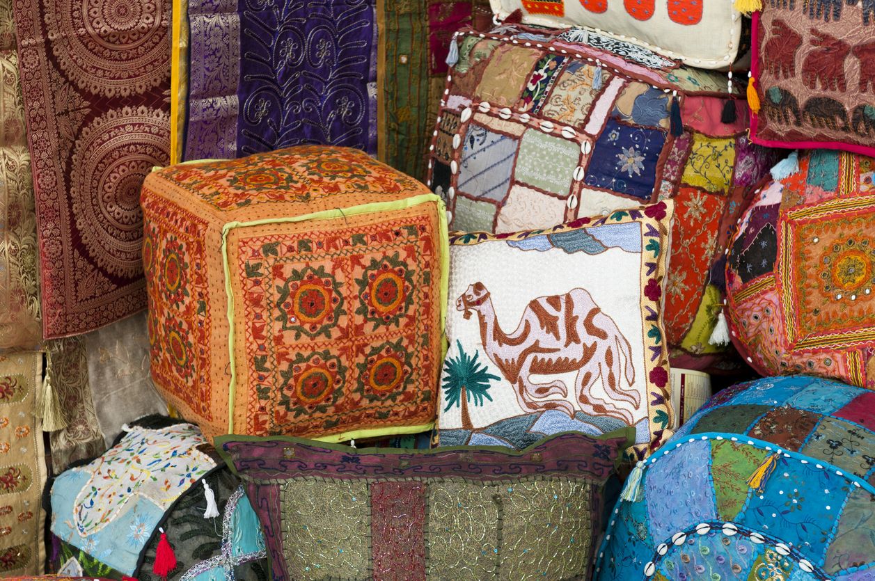 puff toque teteria arabe hogar estampados de tela