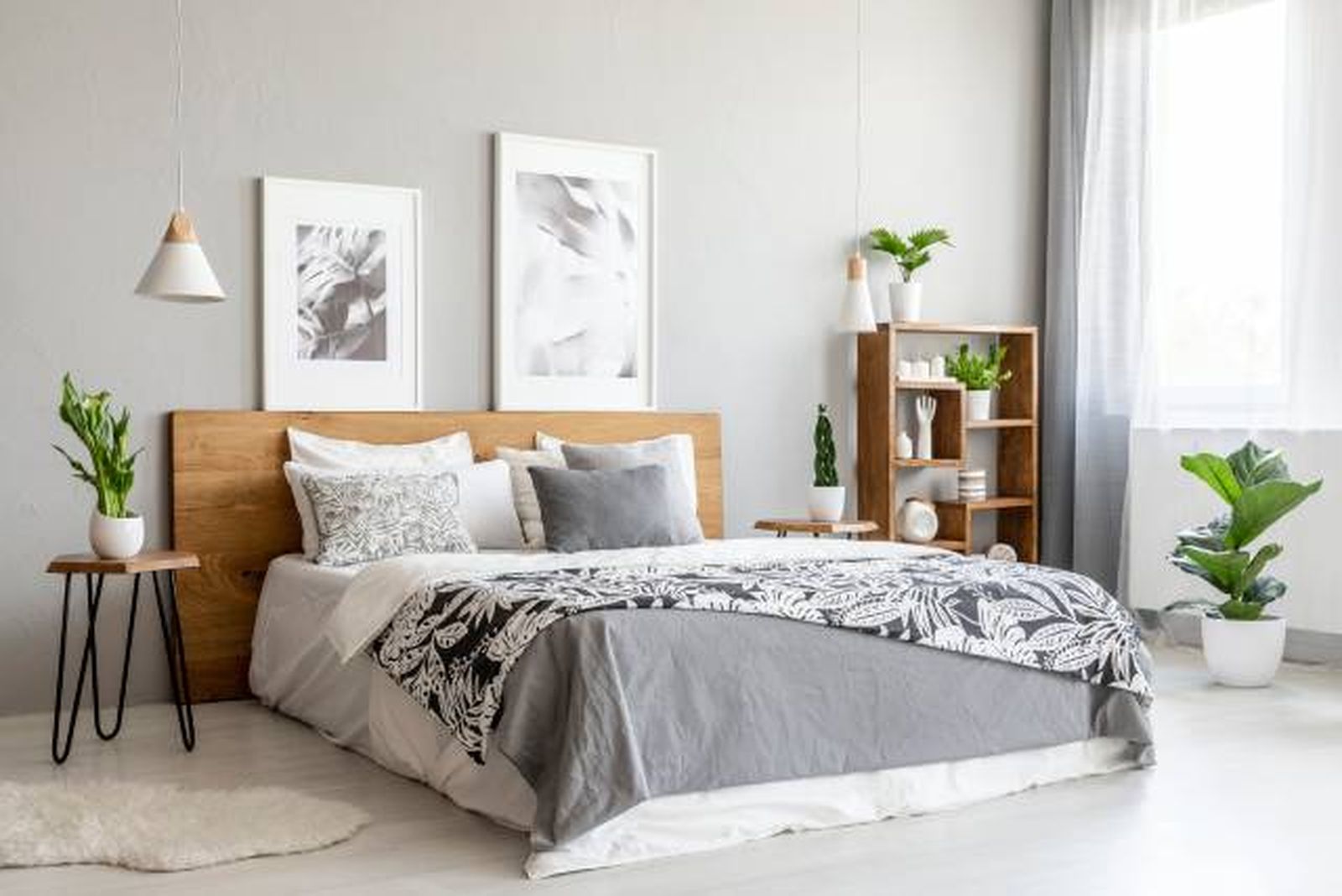 dormitorio gris perla