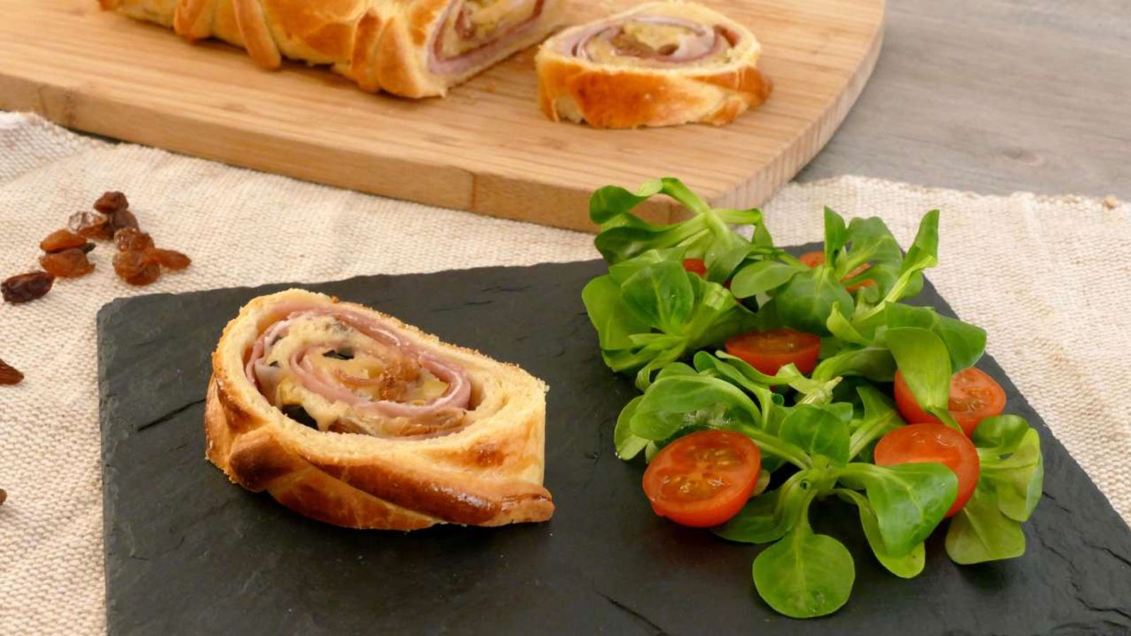 Receta de pan de jamón