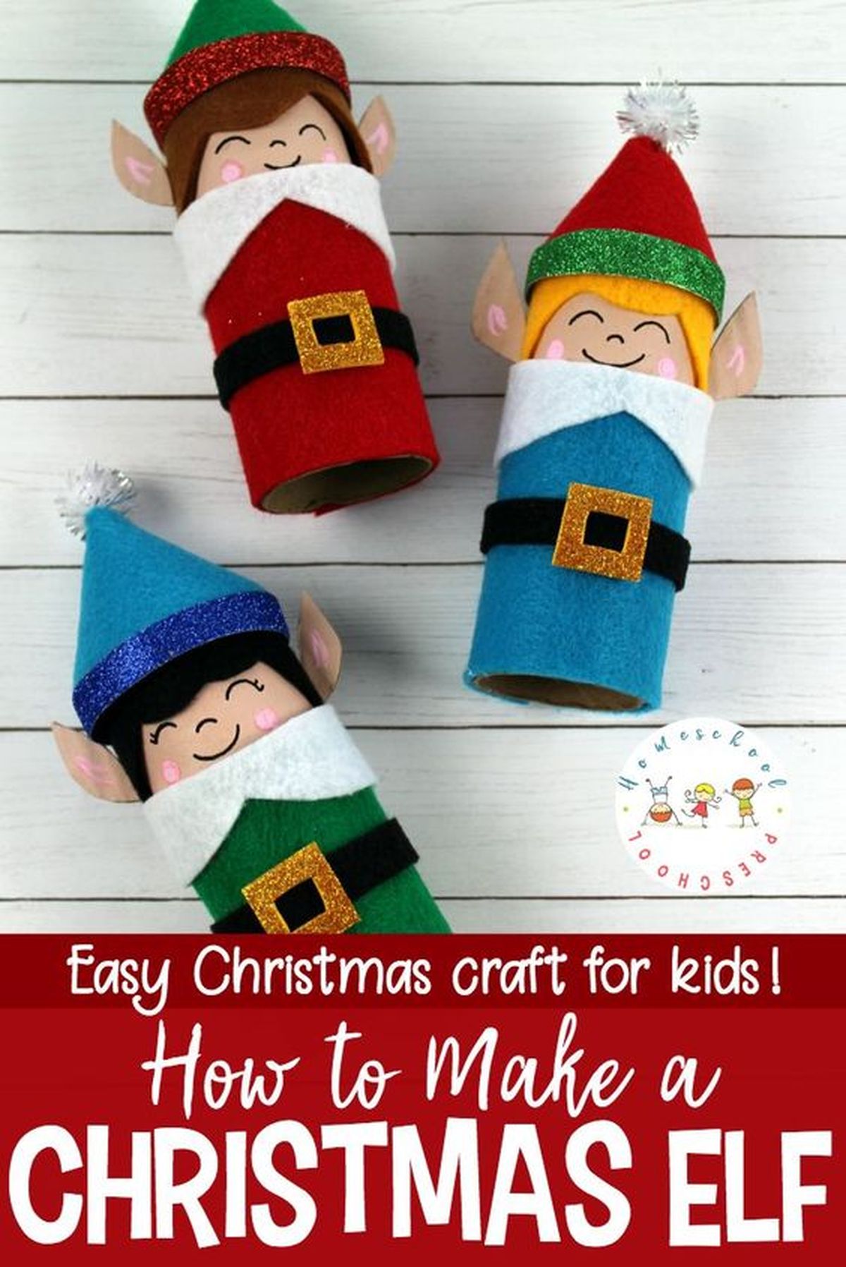 como hacer personajes navidenos con carton elfos