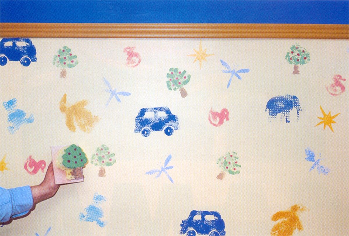 Pintar con tampones de esponja 1