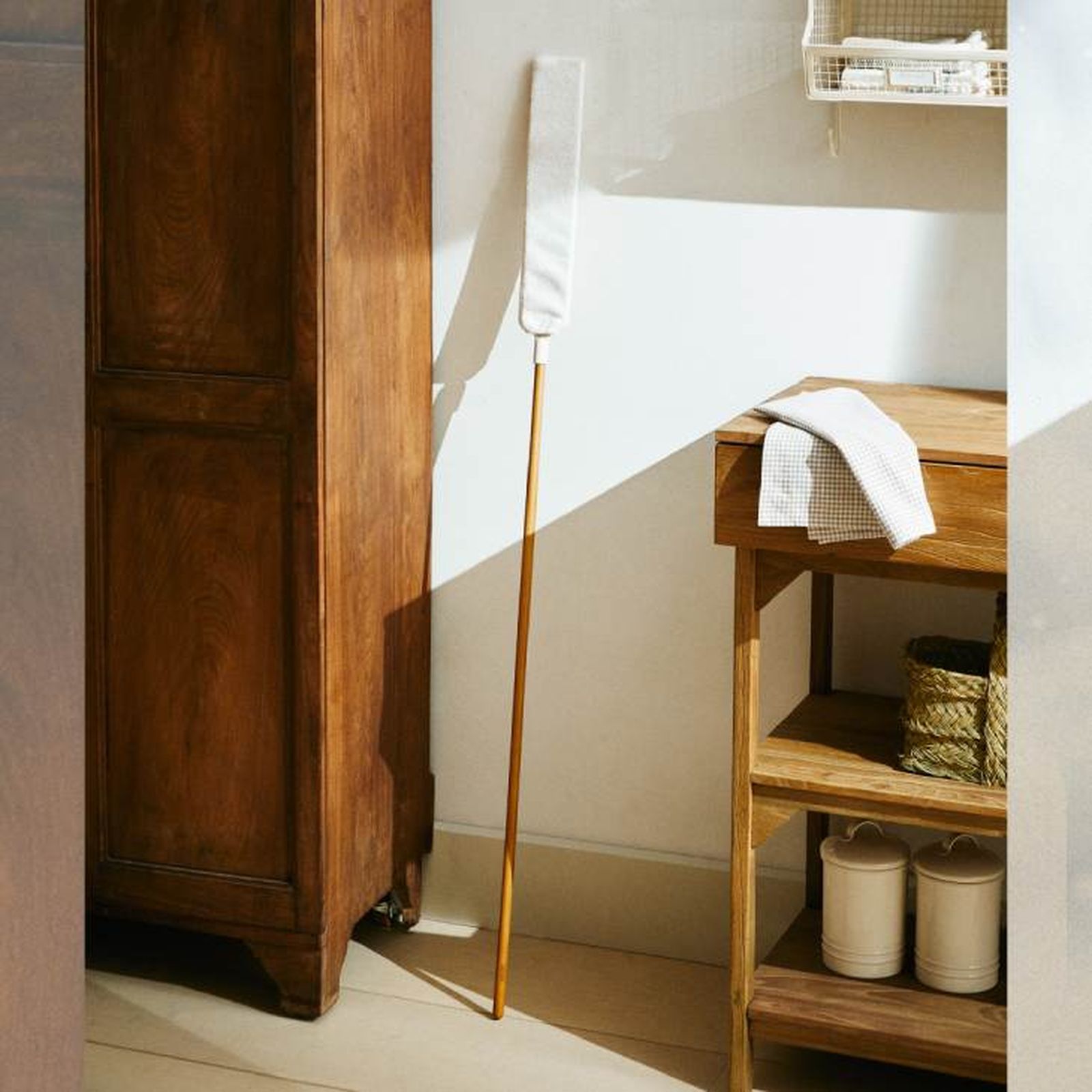 zara home mopa polvo mango madera