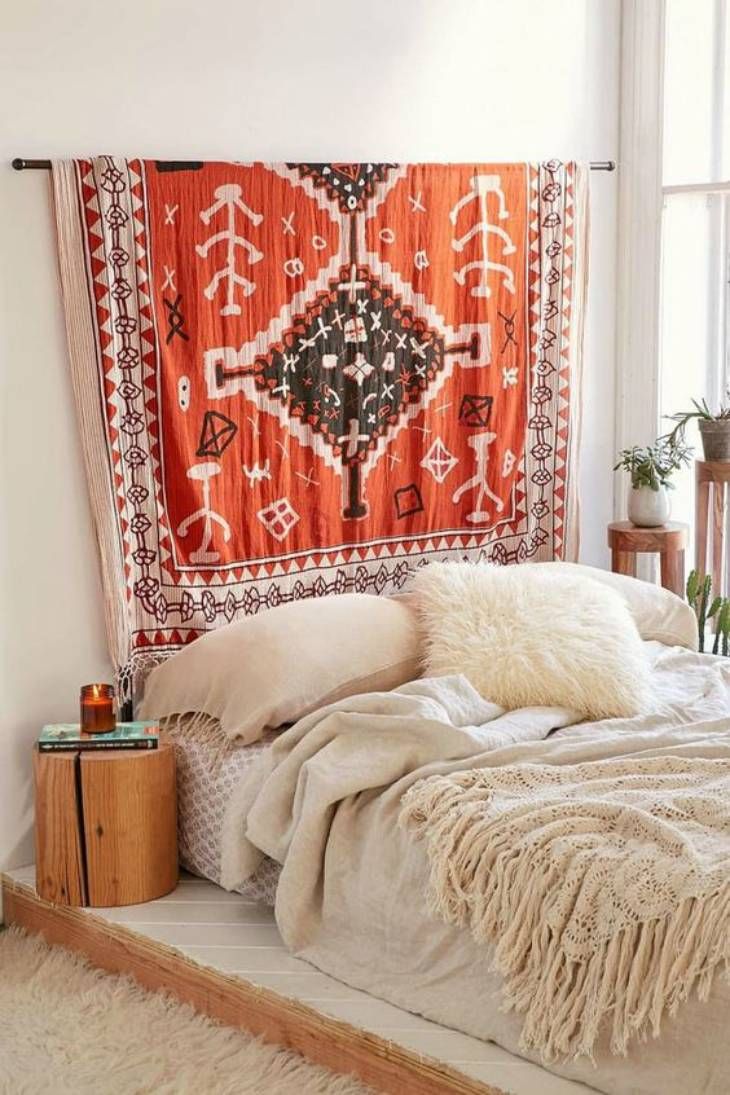 12 tapiz etnico pared dormitorio pinterest