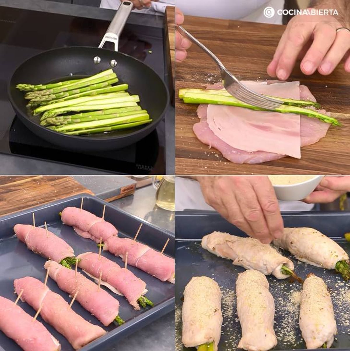 rollitos pavo salsa oporto pasos