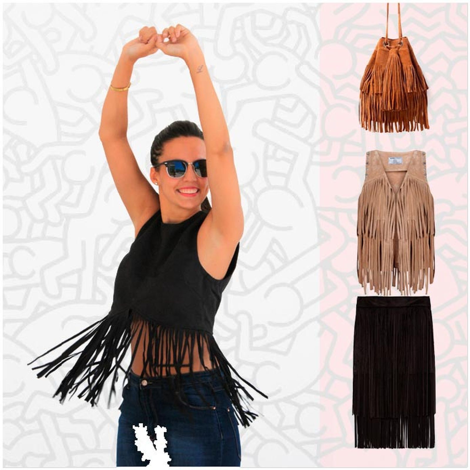 moda verano flecos