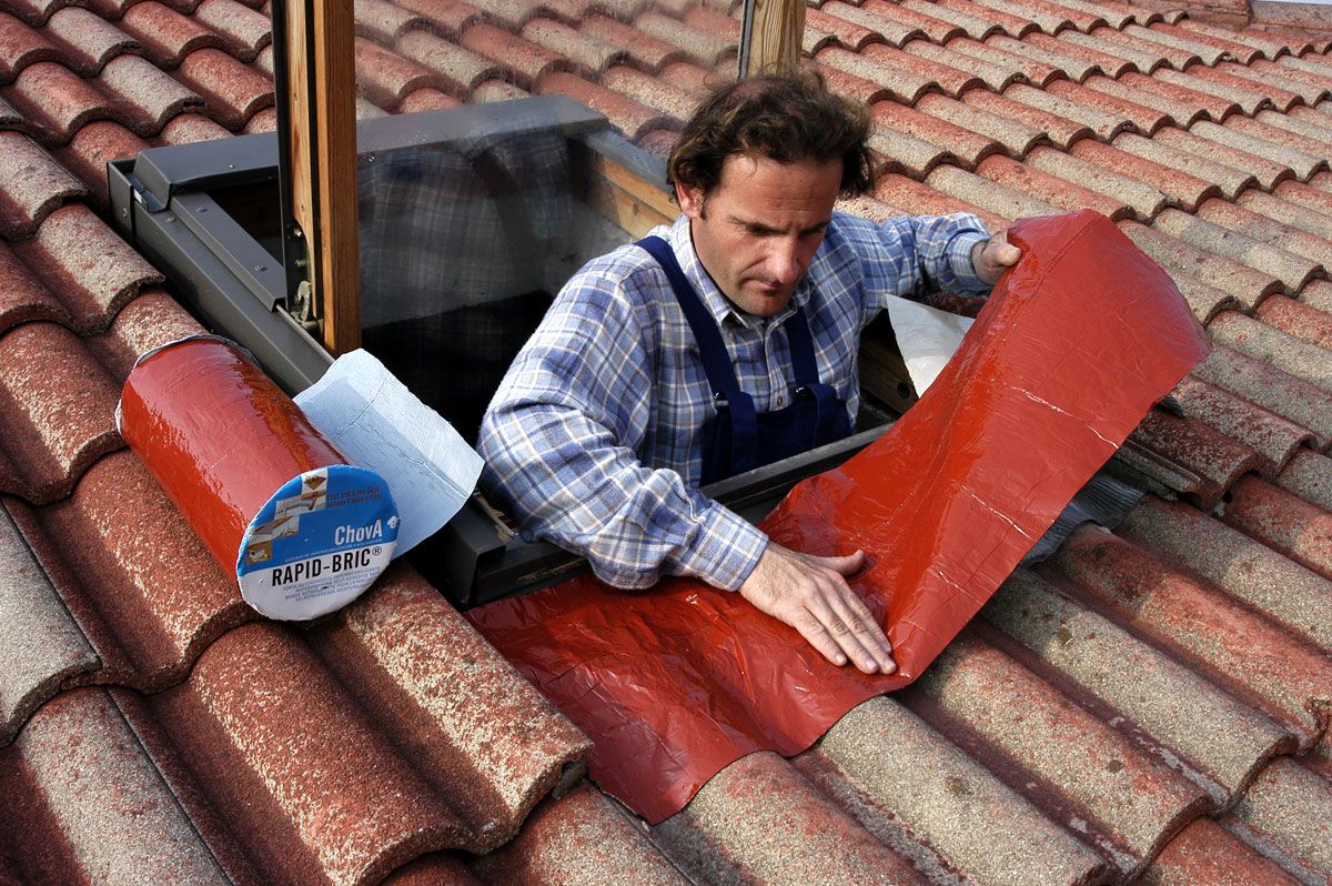 Impermeabilización de ventana de tejado paso 5