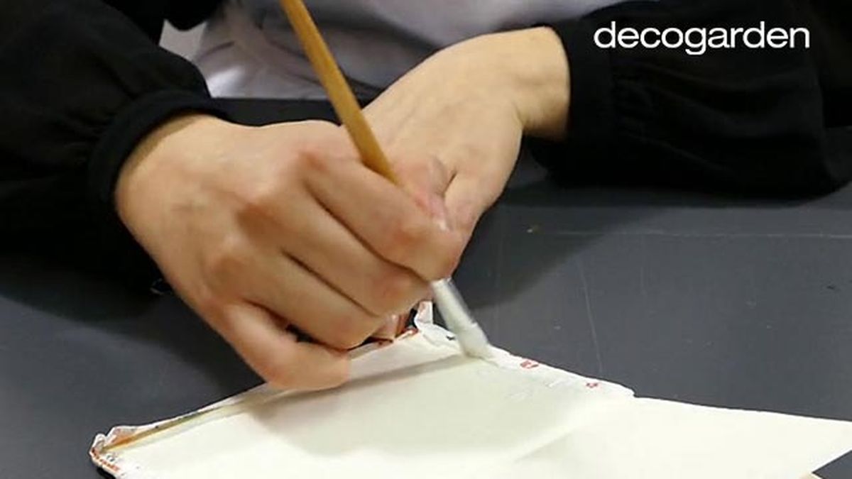 Decorar la tapa de una libreta paso5