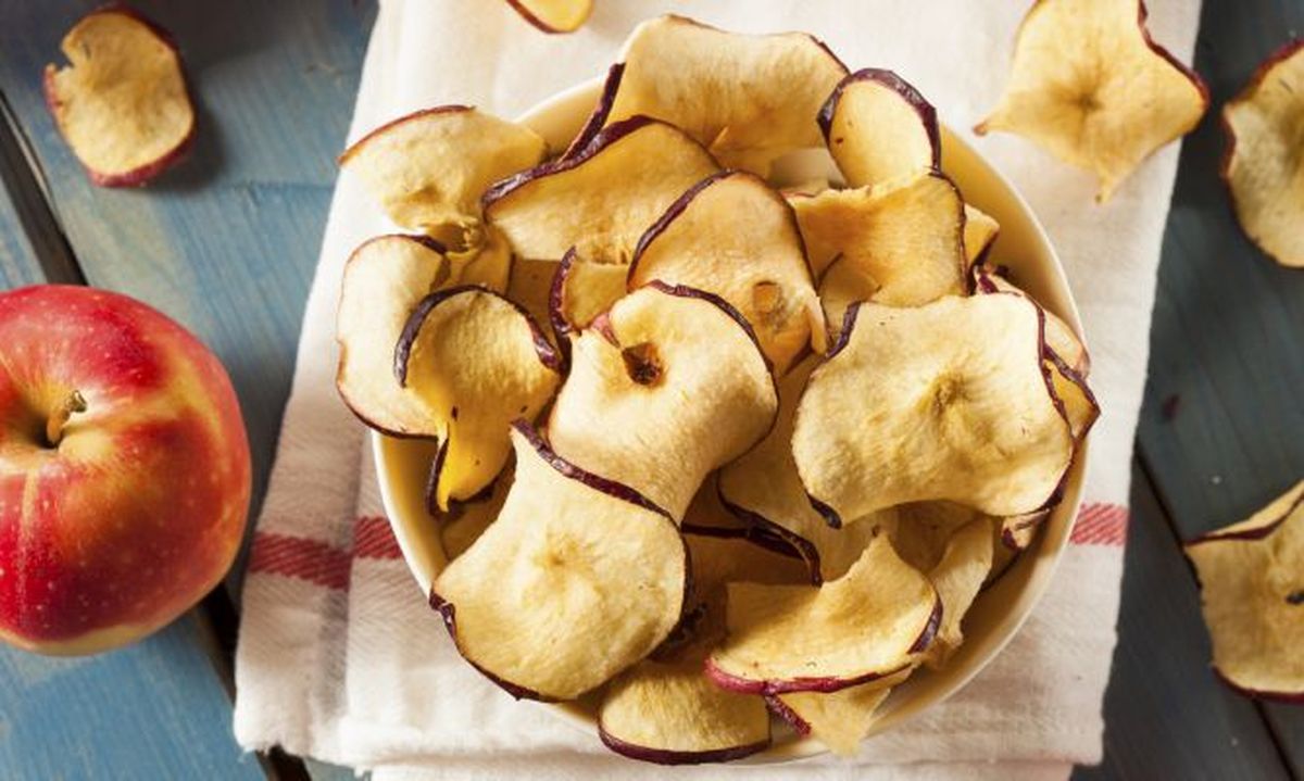chips de manzana