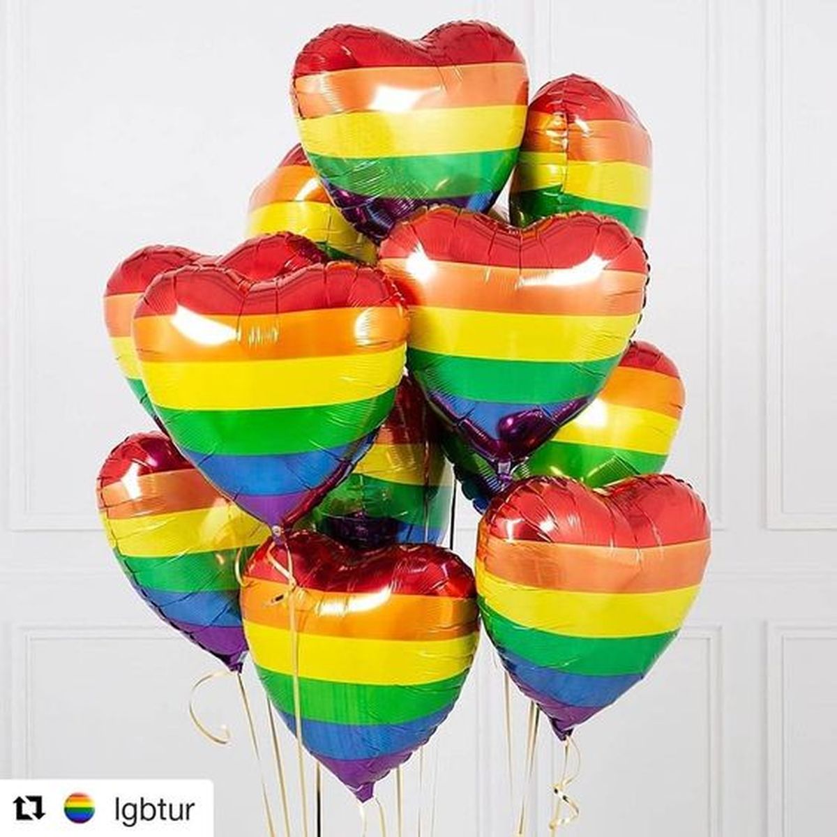 globos arcoiris decorar casa orgullo pinterest