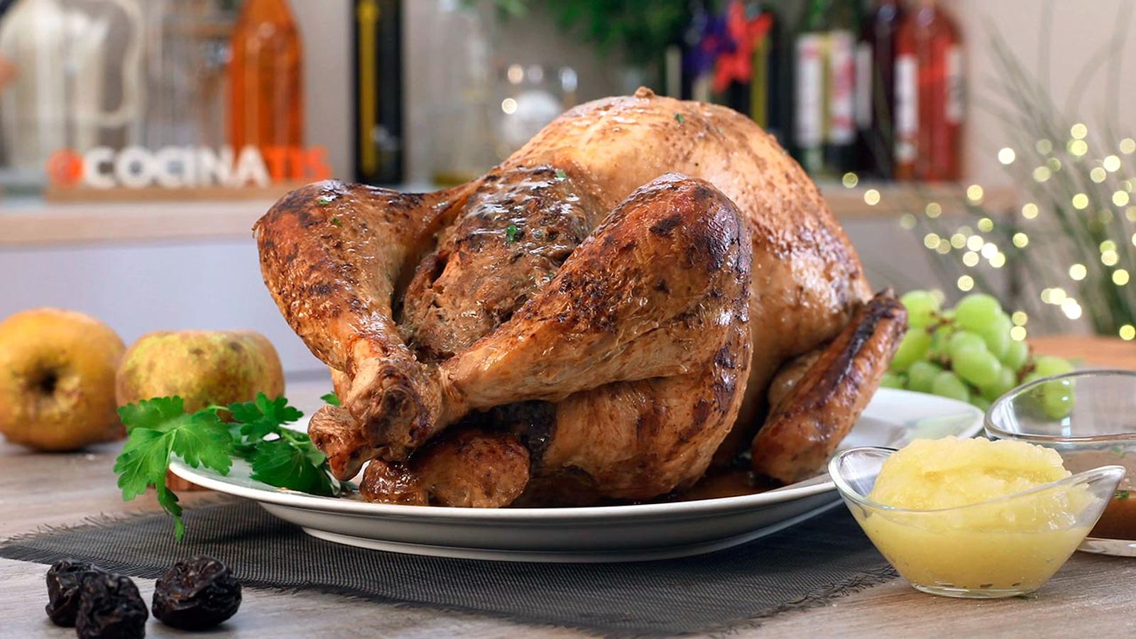 Receta de pavo relleno al horno