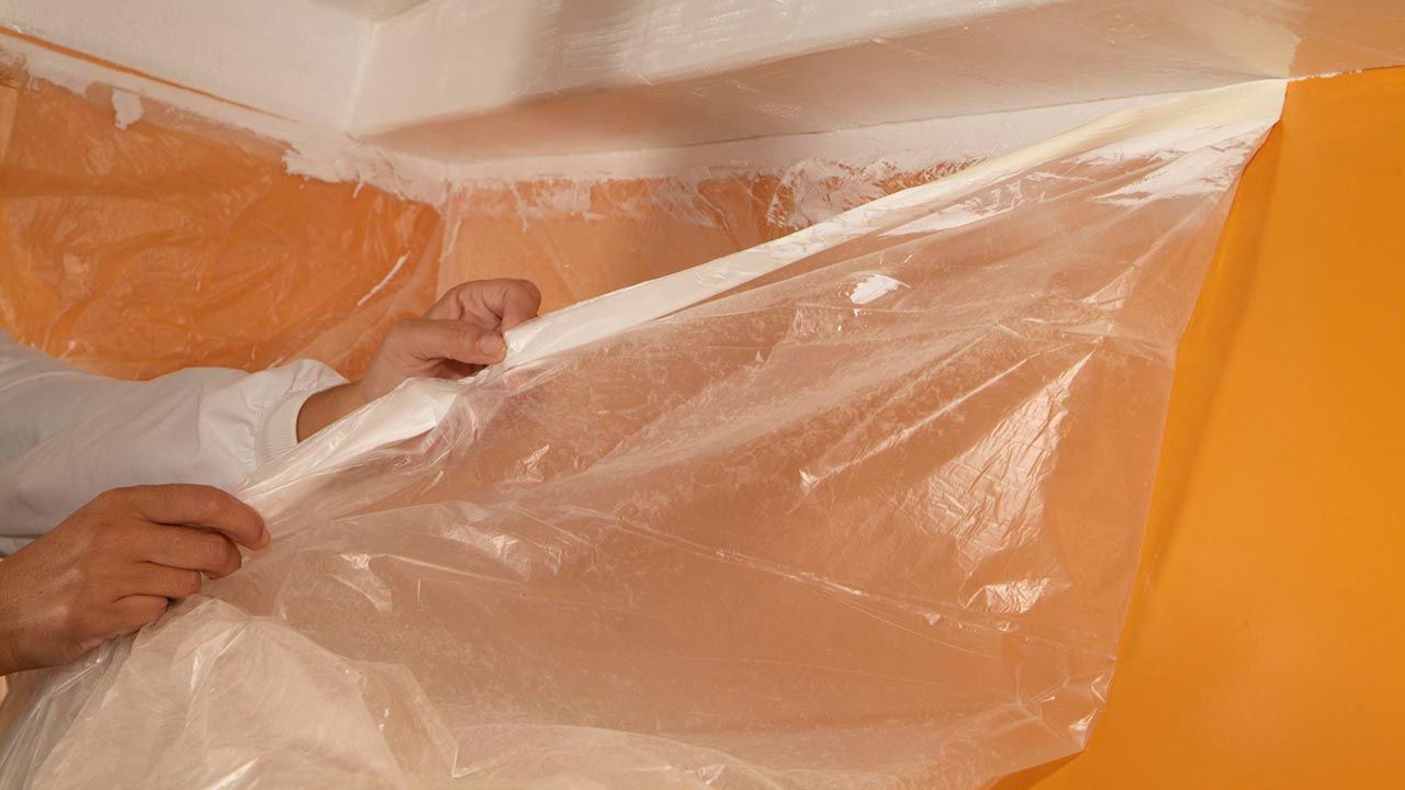Pintar techo de madera en cocina paso 7