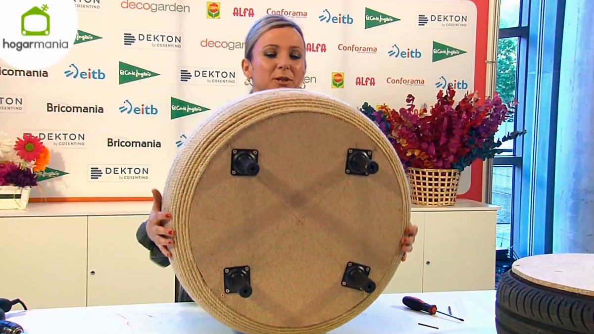 feria hogarmania manualidades puff neumatico cuerda paso11