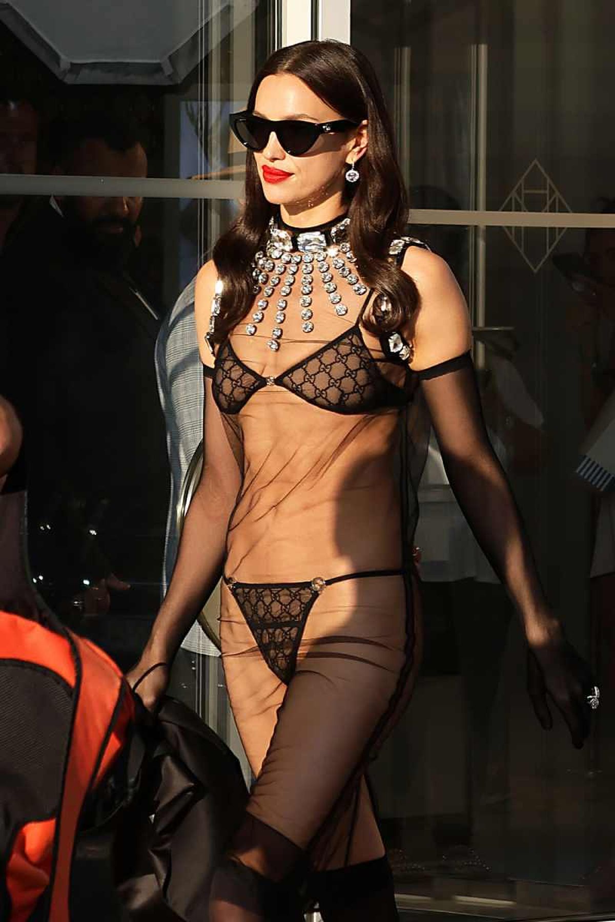 Irina Shayk con lencería de Gucci  en 2023