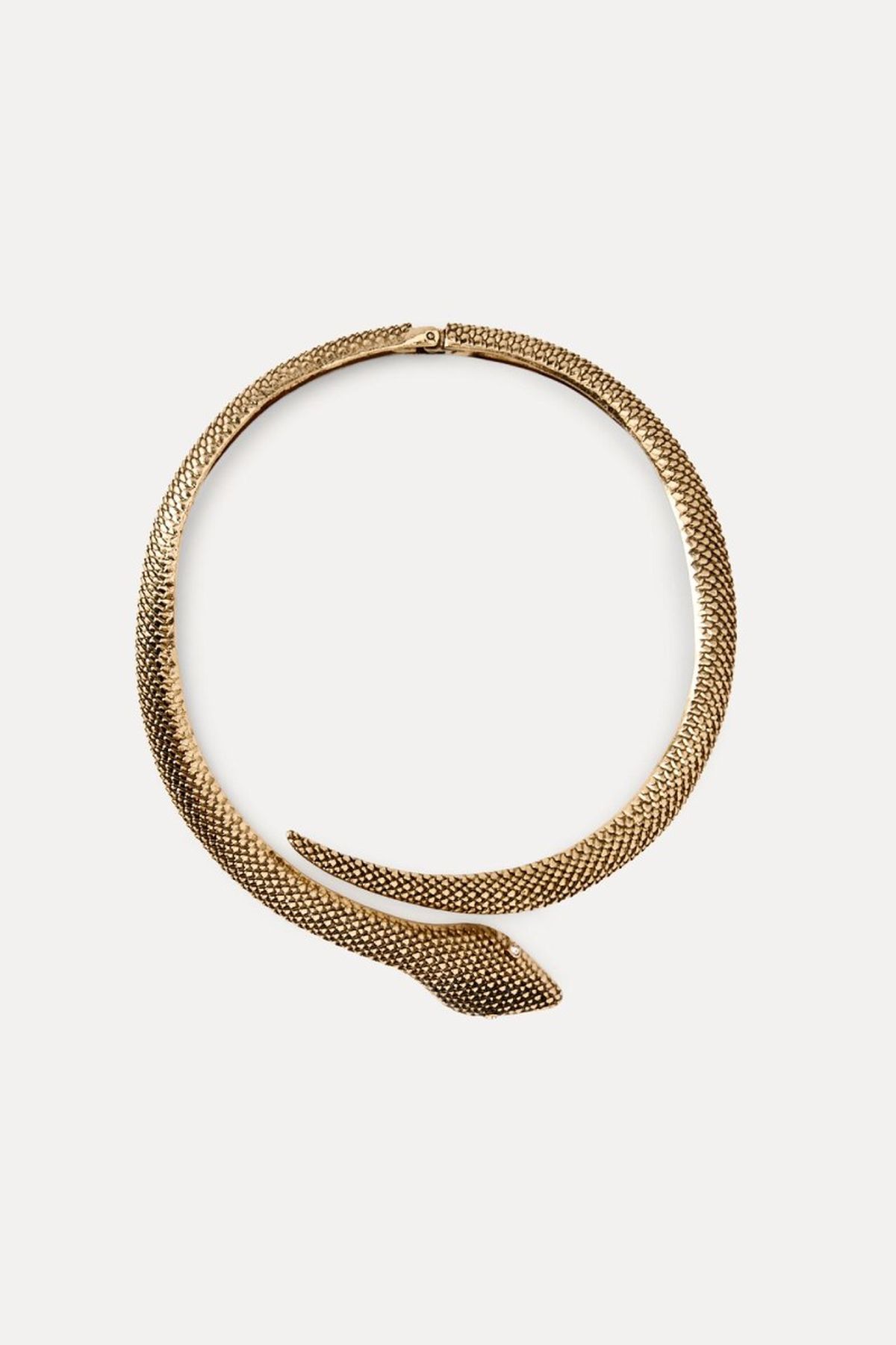 Choker metálico con forma de serpiente