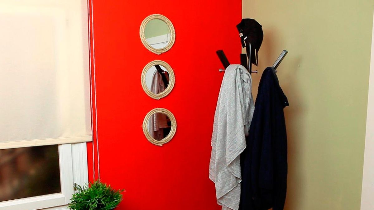 Enmarcar un espejo con cuerda paso 8