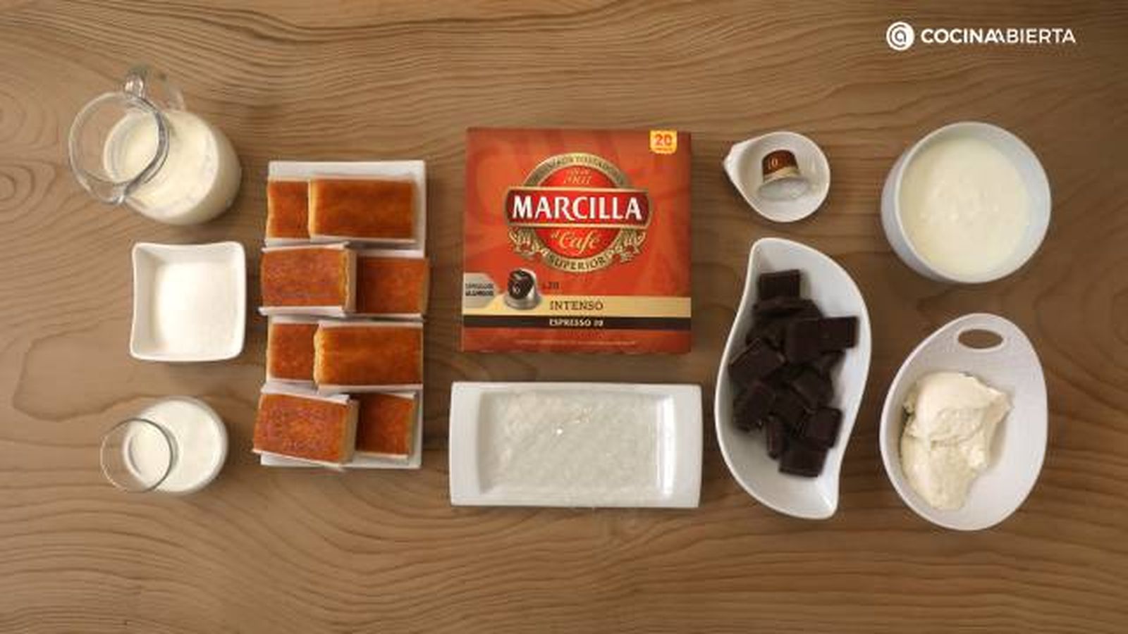 MARCILLA tarta fria cafe yogur ingredientes