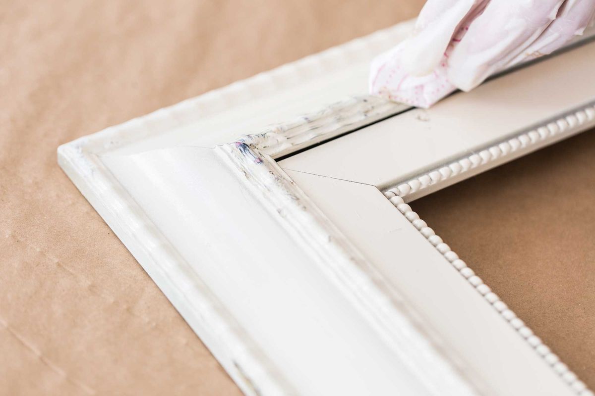 Pintar marco con efecto envejecido paso 4