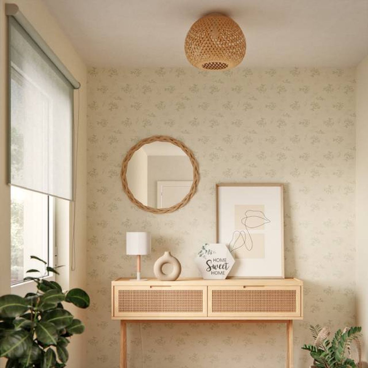 Recibidor papel pintado leroy merlin