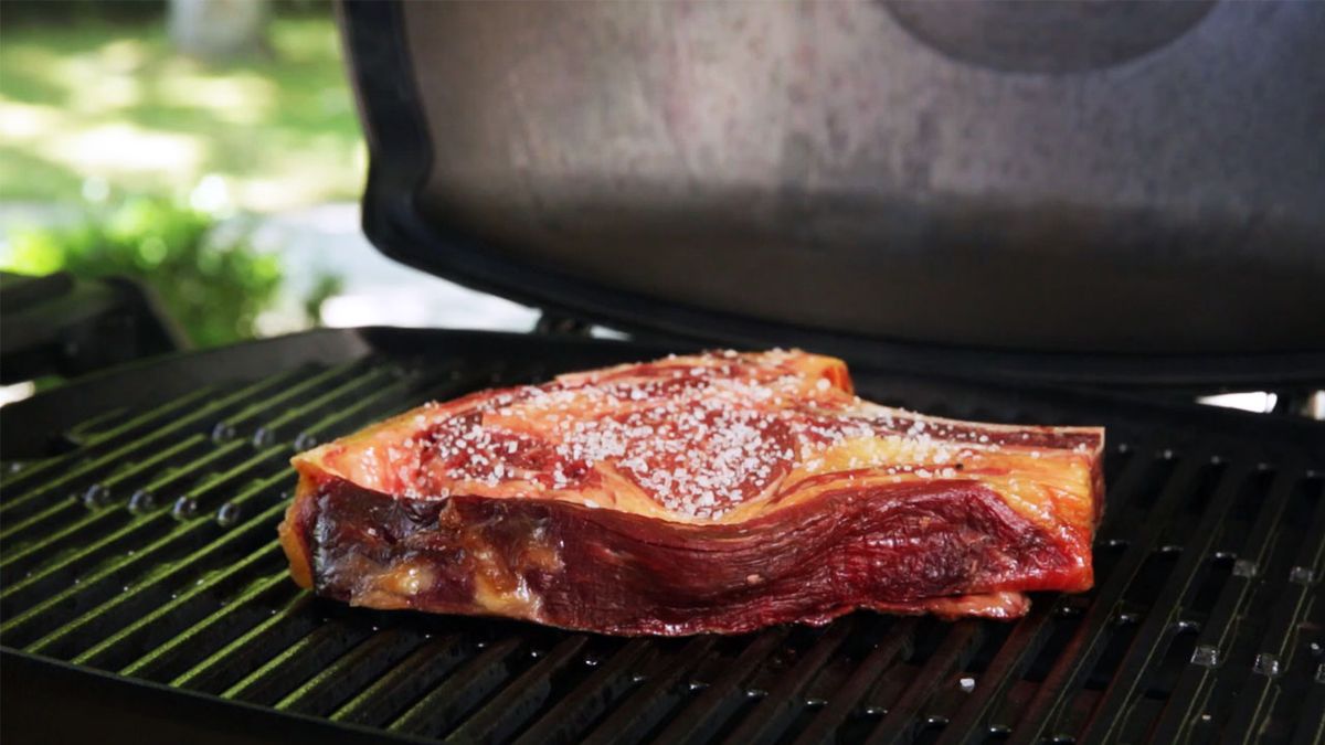 Chuletón en barbacoa   Paso 1