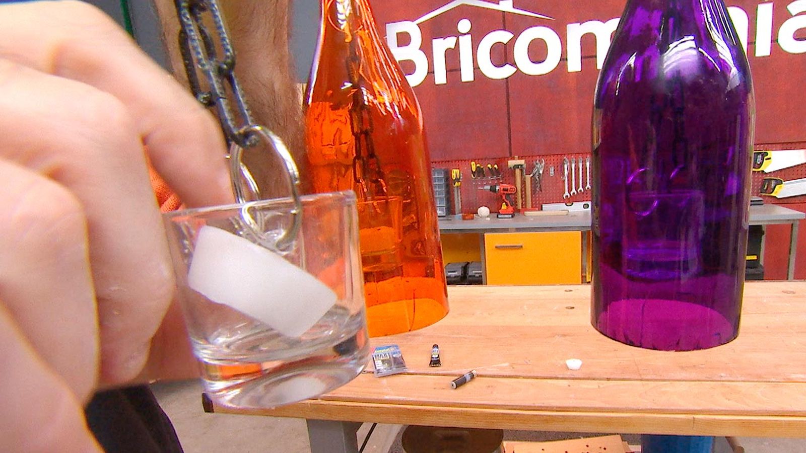 Botellas luminosas paso 16