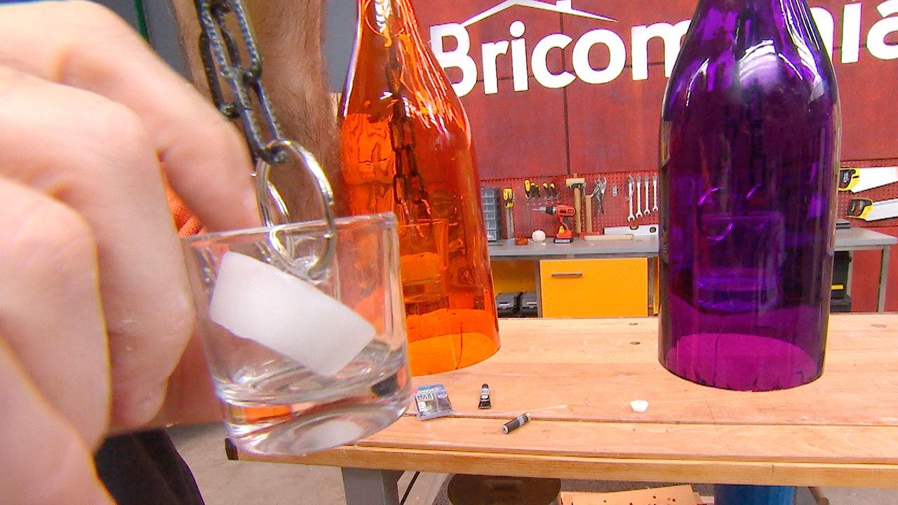 Botellas luminosas paso 16