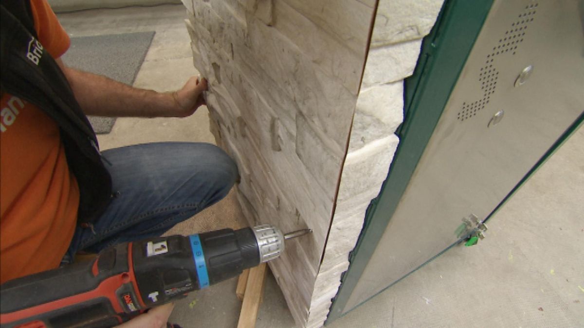 Revestir barbacoa paso 5