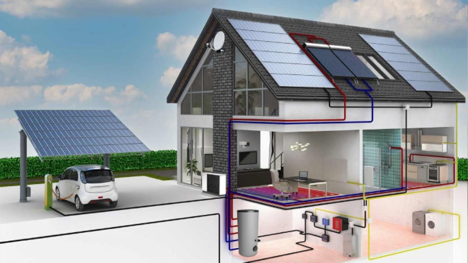 aerotermia y placas solares energia sostenible