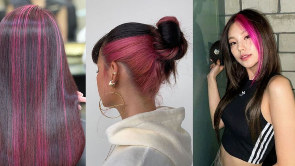 pelo rosa mechas