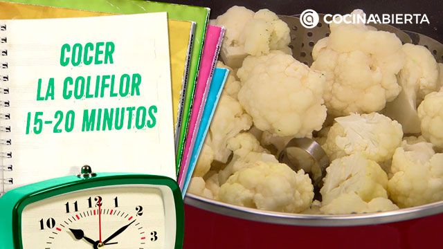 cuanto tiempo hay que cocer la coliflor karlos arguinano al vapor