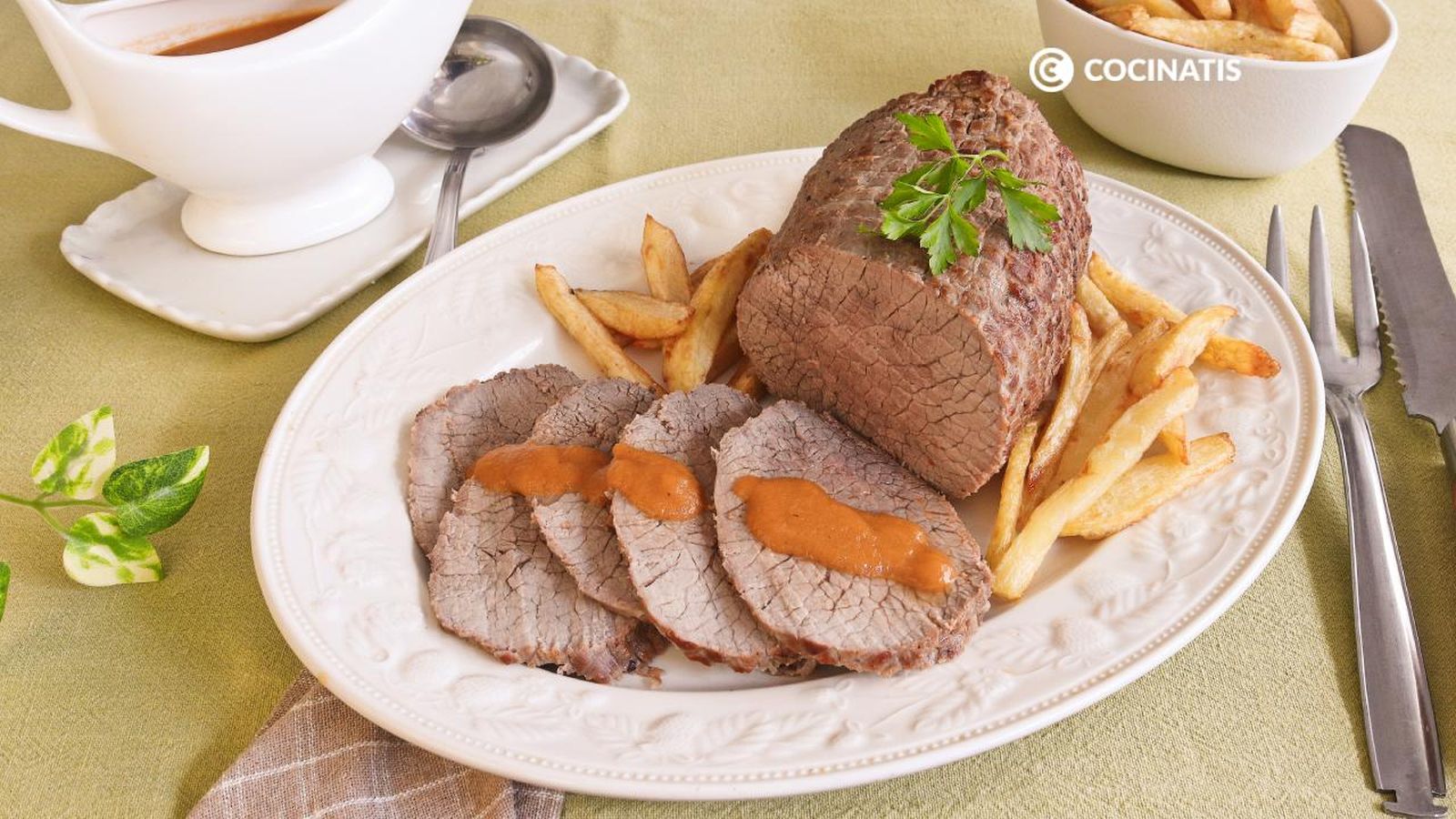 Redondo de ternera en salsa