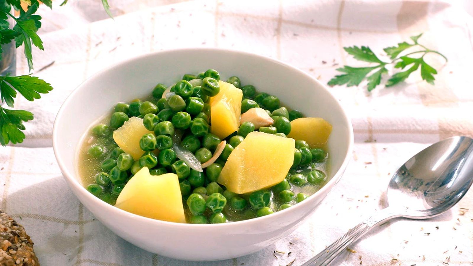 Guisantes con patatas