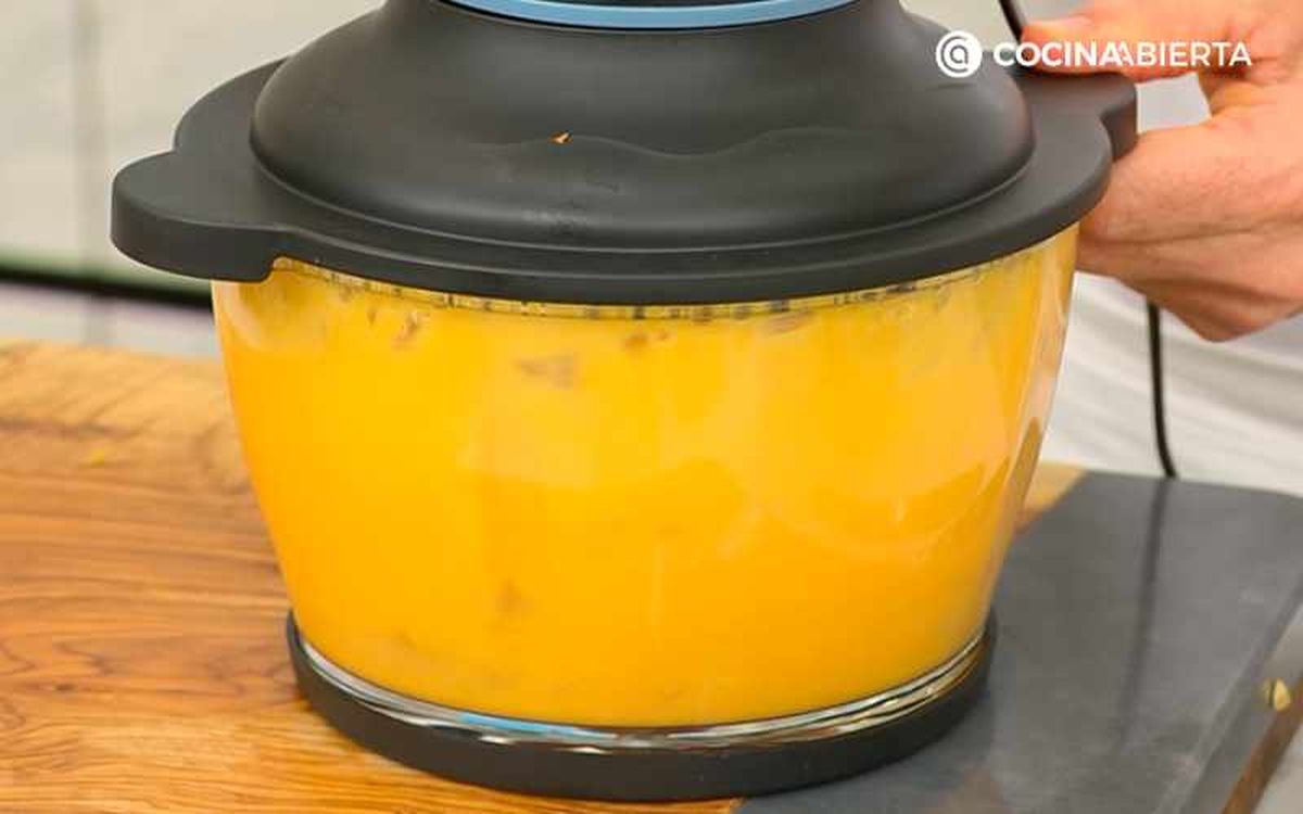 Tritura las mandarinas