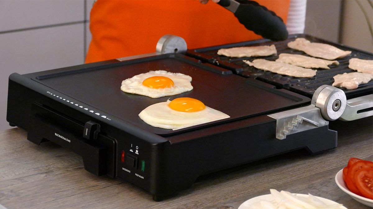 Review de grill de asar doble de Jata GR1100  plancha de doble placa mixta