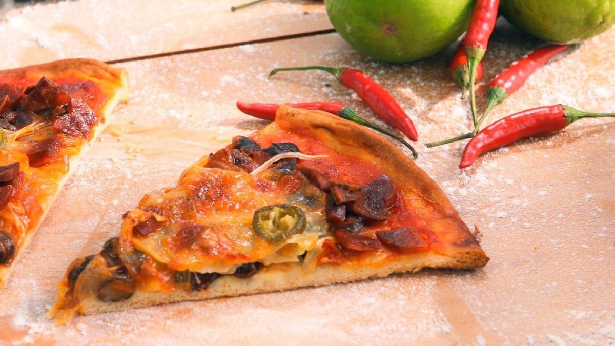 Receta de pizza ranchera