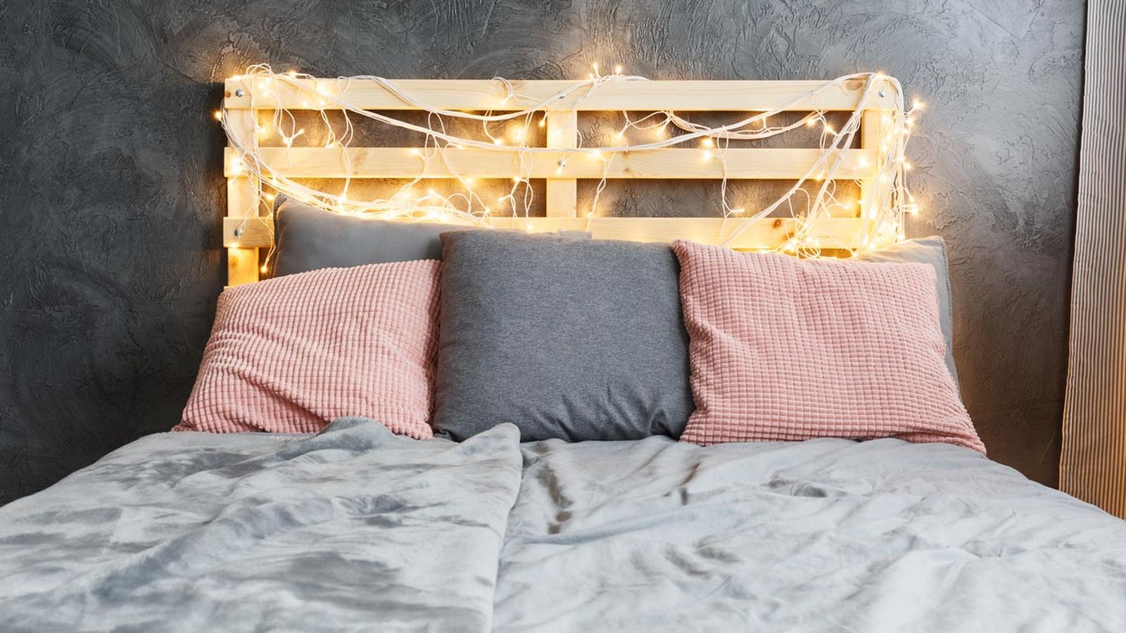 guirnaldas luces decorar dormitorio