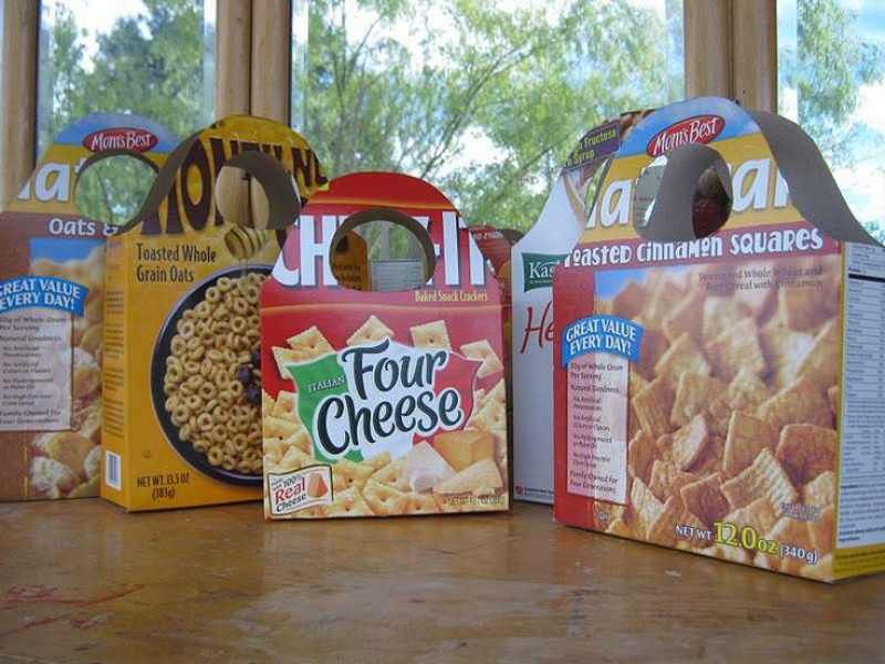 En la imagen vemos más ideas para reutilizar cajas de alimentos / Imagen: Pinterest