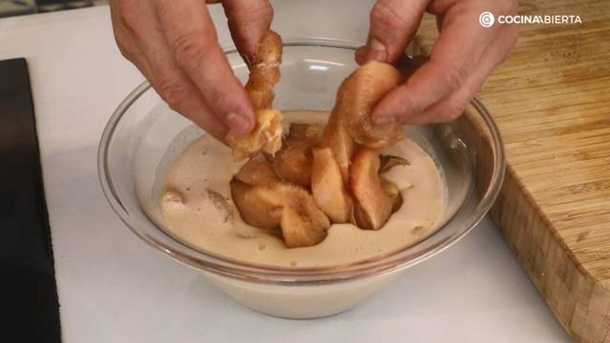 Marcilla pollo frito tempura cafe paso 3